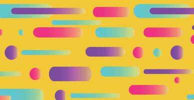 Modern abstraction, composition made of various rounded shapes of lines in color - Vector