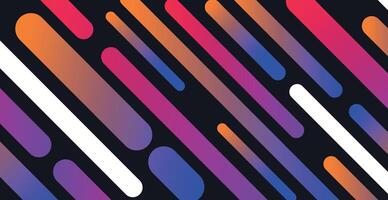 Colorful multicolored panoramic abstract background from different geometric shapes - Vector