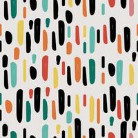 Abstract seamless colorful brush strokes pattern background vector