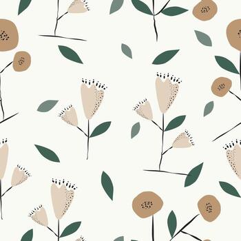 Abstract floral surface pattern seamless background vector