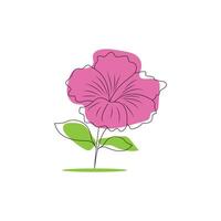 Minimalist Flower vector design