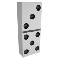 Domino Clip Art eben Design Symbol isoliert auf transparent Hintergrund, 3d machen Unterhaltung und Spielzeug Konzept png