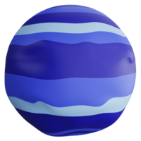 Neptuno clipart plano diseño icono aislado en transparente fondo, 3d hacer astronomía y espacio concepto png