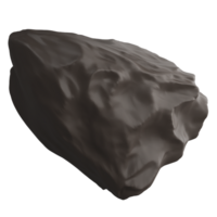 meteoroïde clip art vlak ontwerp icoon geïsoleerd Aan transparant achtergrond, 3d geven astronomie en ruimte concept png