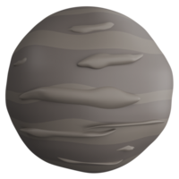 kvicksilver ClipArt platt design ikon isolerat på transparent bakgrund, 3d framställa astronomi och Plats begrepp png