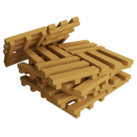 stack van pallets clip art vlak ontwerp icoon geïsoleerd Aan transparant achtergrond, 3d geven logistiek en levering concept png