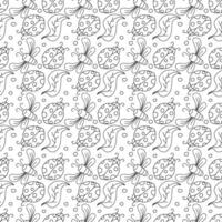 Seamless pattern with ladybugs. Summer ladybugs background vector