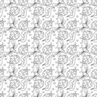 Seamless pattern with ladybugs. Summer ladybugs background vector