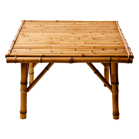 AI generated Bamboo table isolated on transparent background png