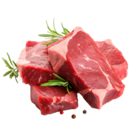 AI generated Fresh raw meat png isolated on transparent background