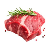 AI generated Fresh raw meat png isolated on transparent background