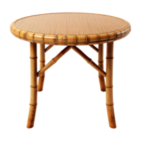 ai généré bambou table isolé sur transparent Contexte png