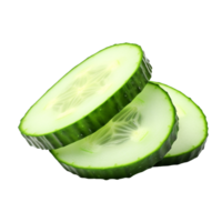 AI generated Cucumber png isolated on transparent background