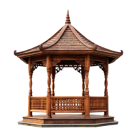 AI generated A gazebo isolated on transparent background png