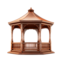 AI generated A gazebo isolated on transparent background png