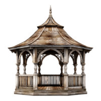 AI generated A gazebo isolated on transparent background png