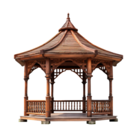 AI generated A gazebo isolated on transparent background png