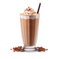 ai généré Chocolat Lait secouer png isolé sur transparent Contexte