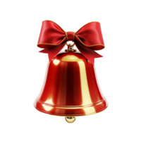 ai generado Navidad campana decoración png aislado en transparente antecedentes