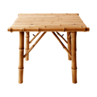 AI generated Bamboo table isolated on transparent background png