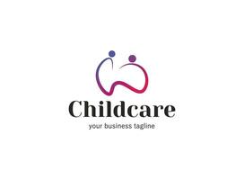 Childcare Foundation icon vector logo design template