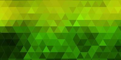 elegant green geometric background with triangles vector