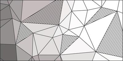 white elegant geometric background with triangles and lines vector