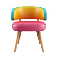 AI generated Modern chair isolated on transparent background png