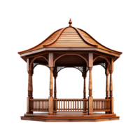 AI generated A gazebo isolated on transparent background png