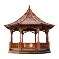 AI generated A gazebo isolated on transparent background png