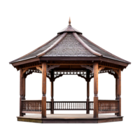 AI generated A gazebo isolated on transparent background png