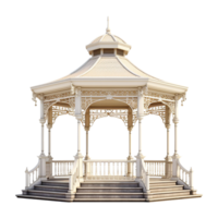 AI generated A gazebo isolated on transparent background png