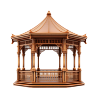 AI generated A gazebo isolated on transparent background png