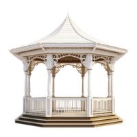 AI generated A gazebo isolated on transparent background png