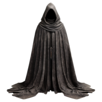 AI generated Medieval hooded cloak isolated on transparent background png