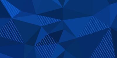 abstract elegant geometric blue background with triangles and lines vector