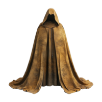 AI generated Medieval hooded cloak isolated on transparent background png