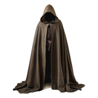 AI generated Medieval hooded cloak isolated on transparent background png