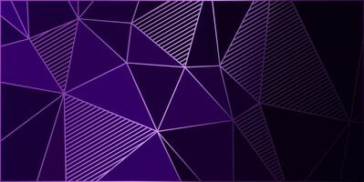 purple elegant geometric background with triangles and lines vector