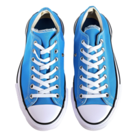 AI generated Blue sneakers shoes isolated on transparent background png
