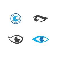 logotipo de ilustración de ojo vector