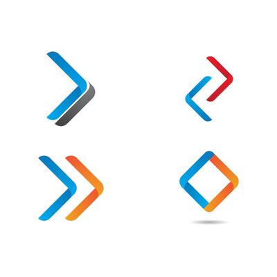 Arrow illustration logo icon