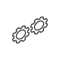 Gear logo icon vector