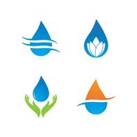 Water drop logo vector