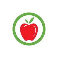 icono del logo de manzana vector