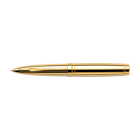 AI generated Golden pen isolated on transparent background png