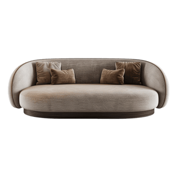 ai generato divano 3d interpretazione isolato su trasparente sfondo png