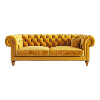 ai generato divano 3d interpretazione isolato su trasparente sfondo png