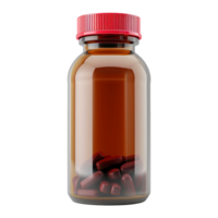 AI generated Pills bottle isolatedon transparent background png