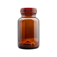 AI generated Pills bottle isolatedon transparent background png